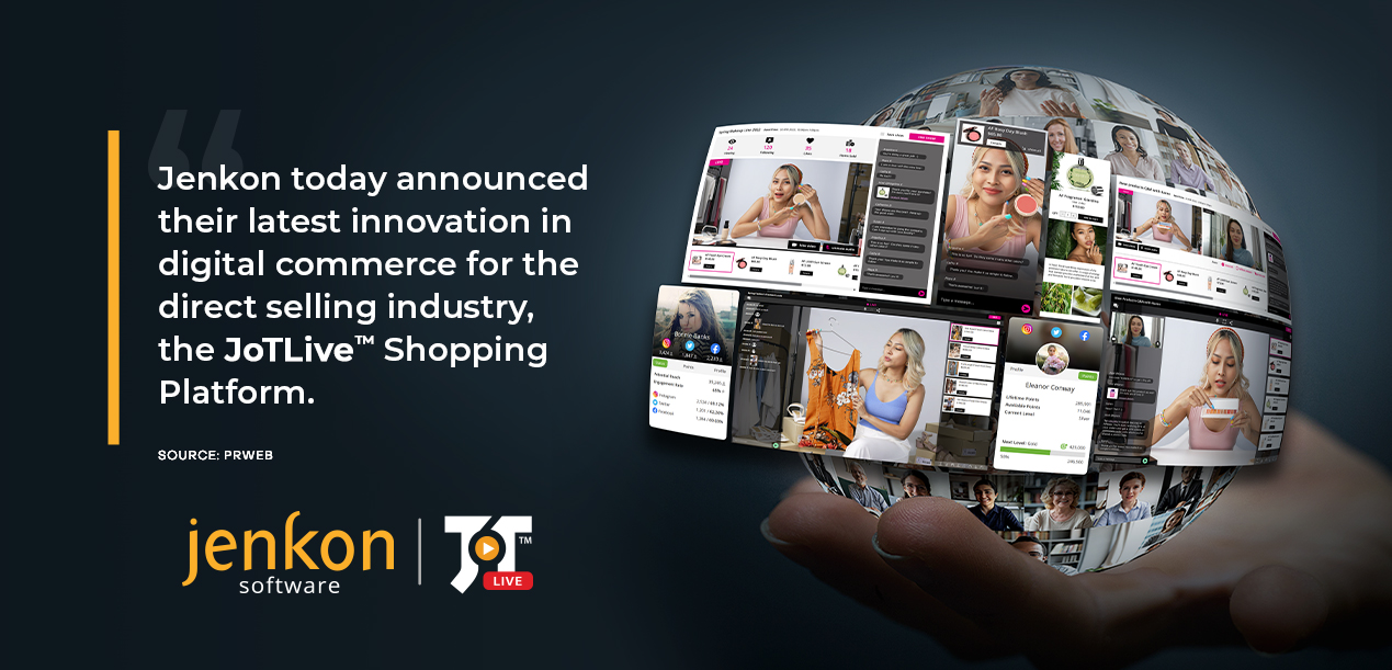 Jenkon Today Announced The JoTLive™ Shopping Platform